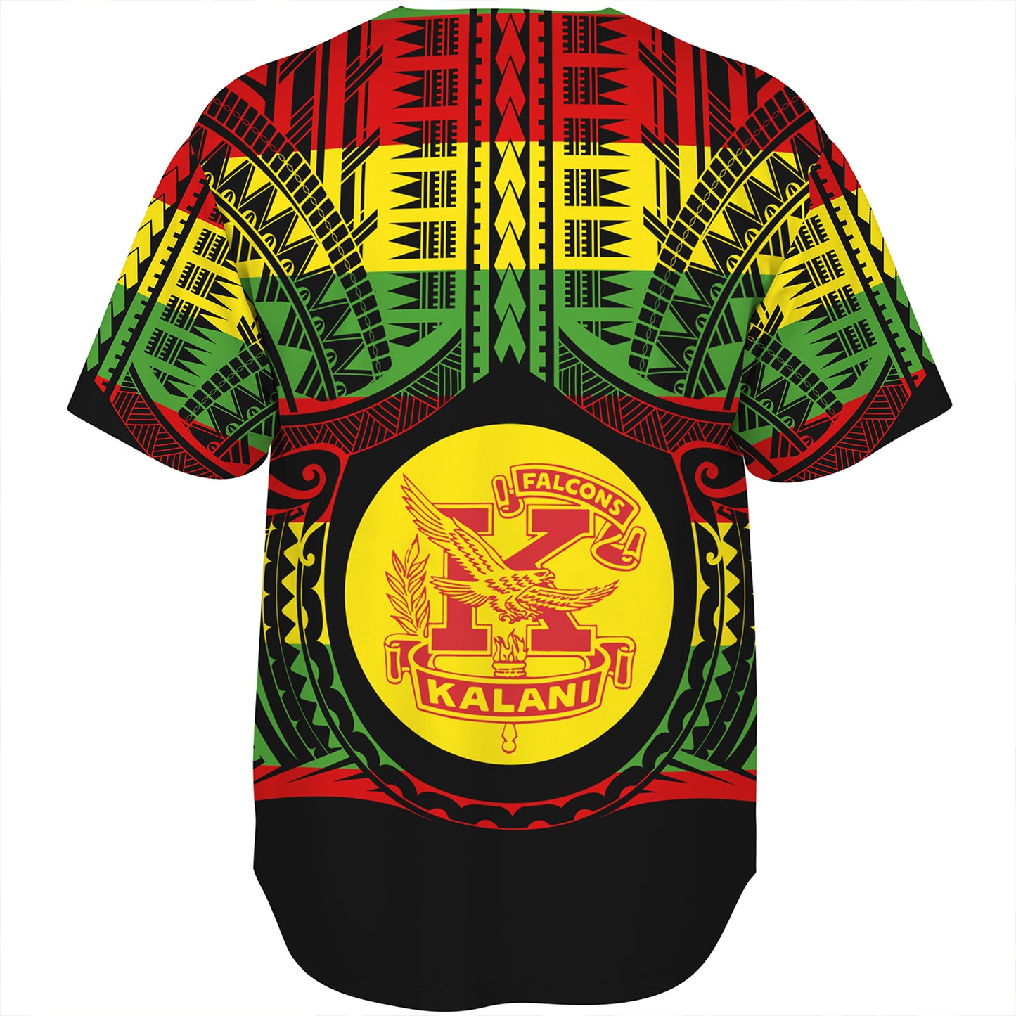 Hawaii Baseball Shirt Kalani High School Reggae Color Polynesian