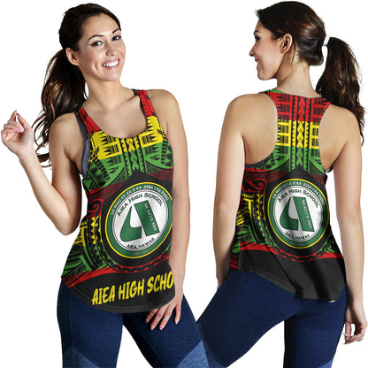 Hawaii Women Tank Aiea High School School Reggae Color Polynesian