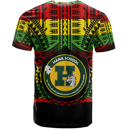 Hawaii T-Shirt Hana High and Elementary School Reggae Color Polynesian