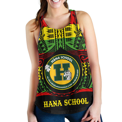 Hawaii Women Tank Hana High and Elementary School Reggae Color Polynesian