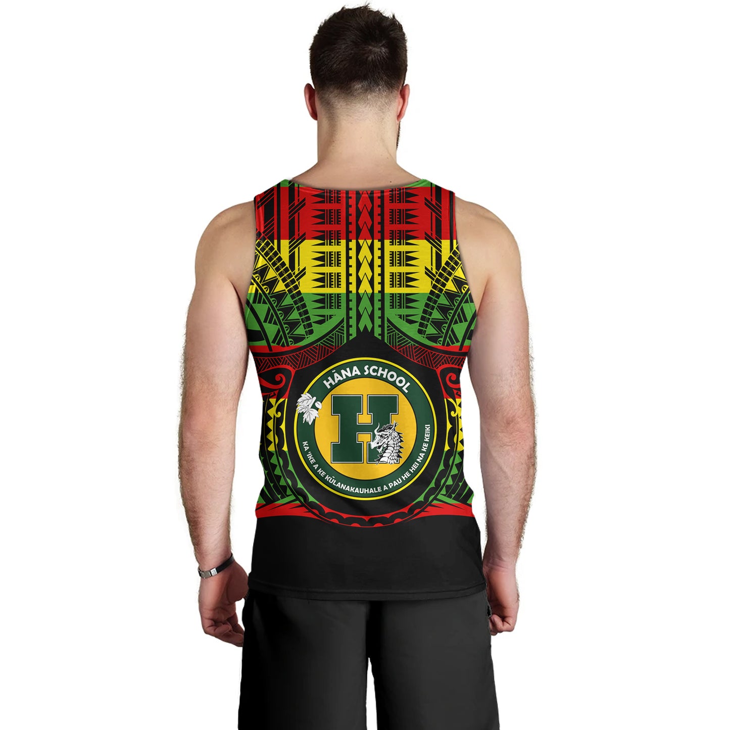 Hawaii Tank Top Hana High and Elementary School Reggae Color Polynesian