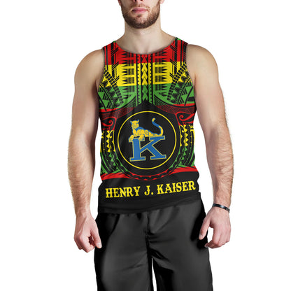 Hawaii Tank Top Henry J. Kaiser High School Reggae Color Polynesian