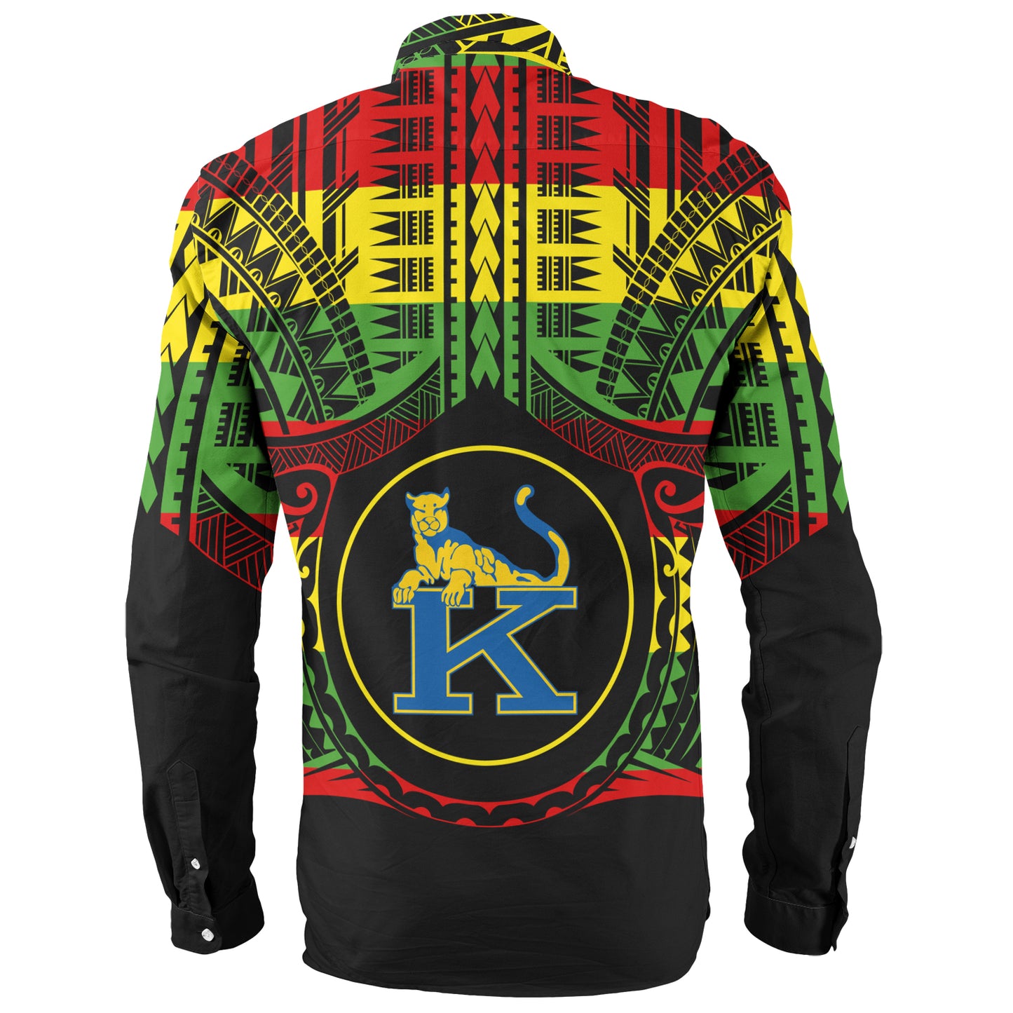 Hawaii Long Sleeve Shirt Henry J. Kaiser High School Reggae Color Polynesian
