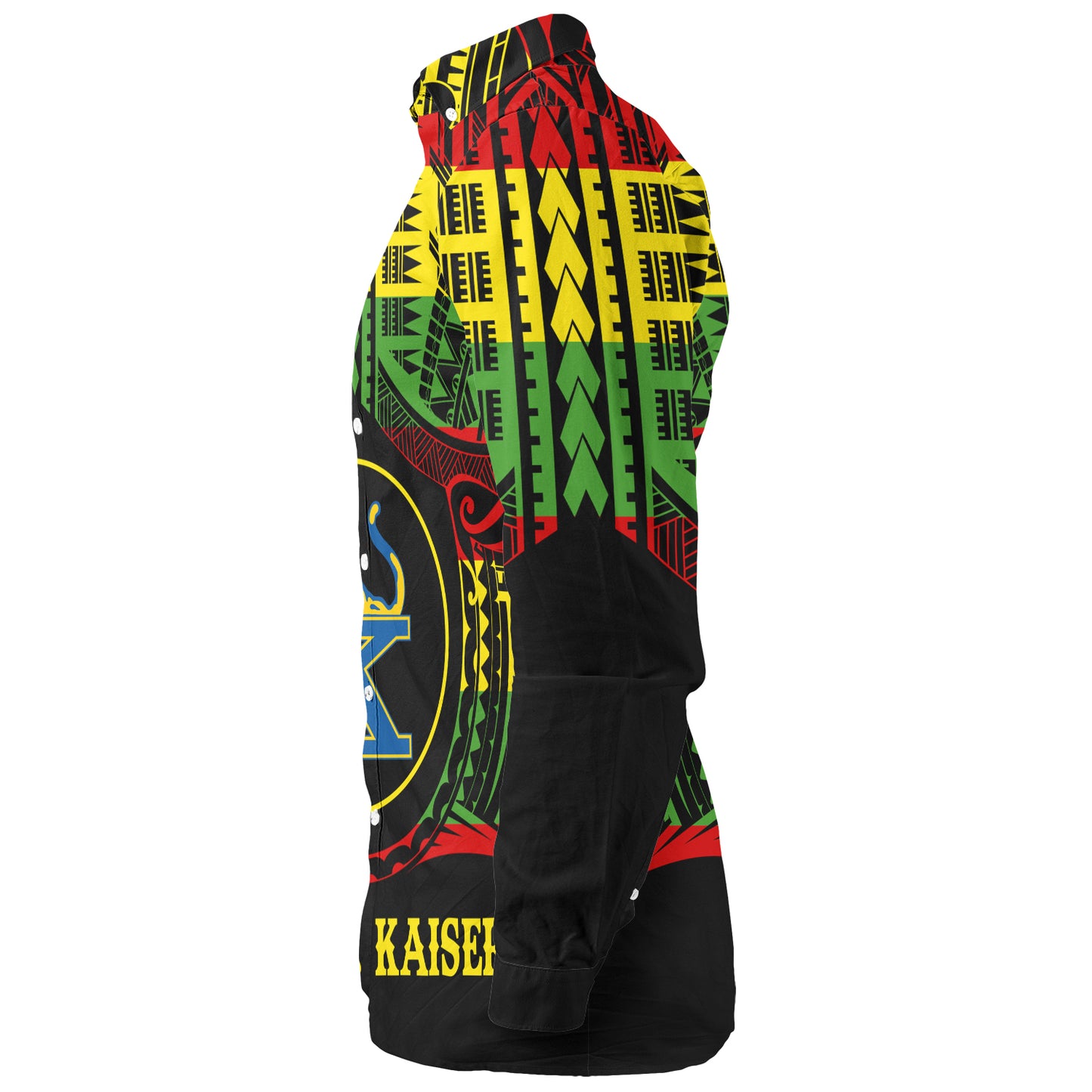 Hawaii Long Sleeve Shirt Henry J. Kaiser High School Reggae Color Polynesian