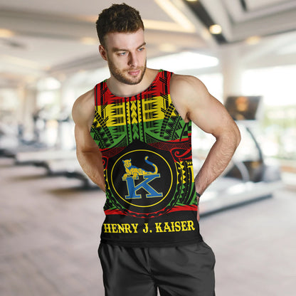 Hawaii Tank Top Henry J. Kaiser High School Reggae Color Polynesian