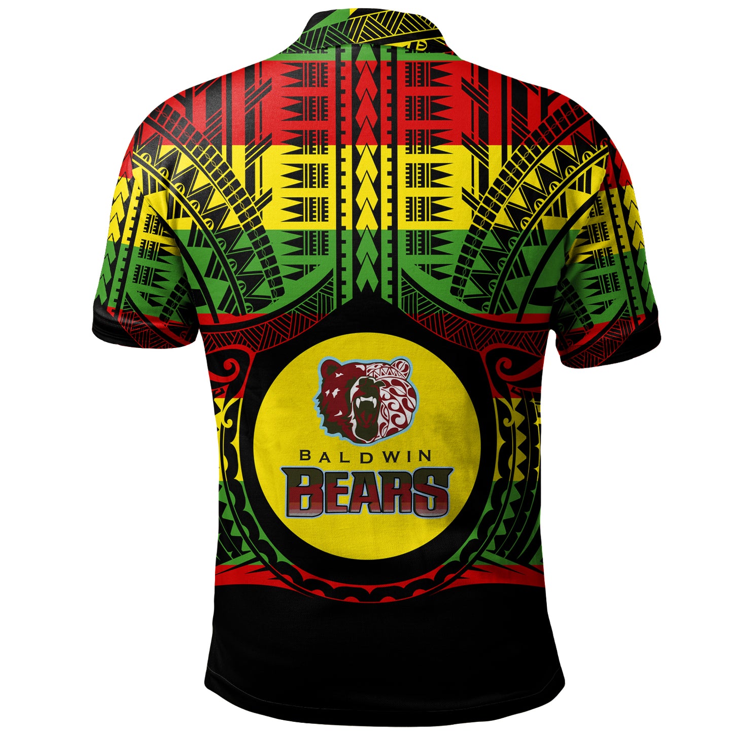 Hawaii Polo Shirt Henry Perrine Baldwin High School Reggae Color Polynesian