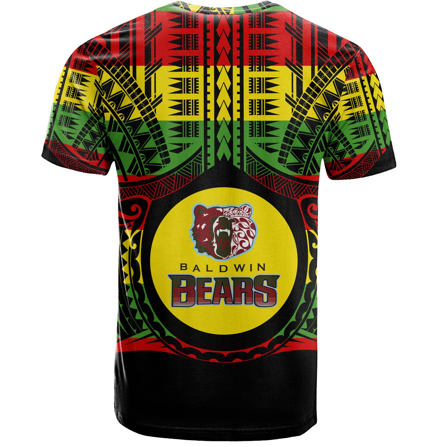 Hawaii T-Shirt Henry Perrine Baldwin High School Reggae Color Polynesian