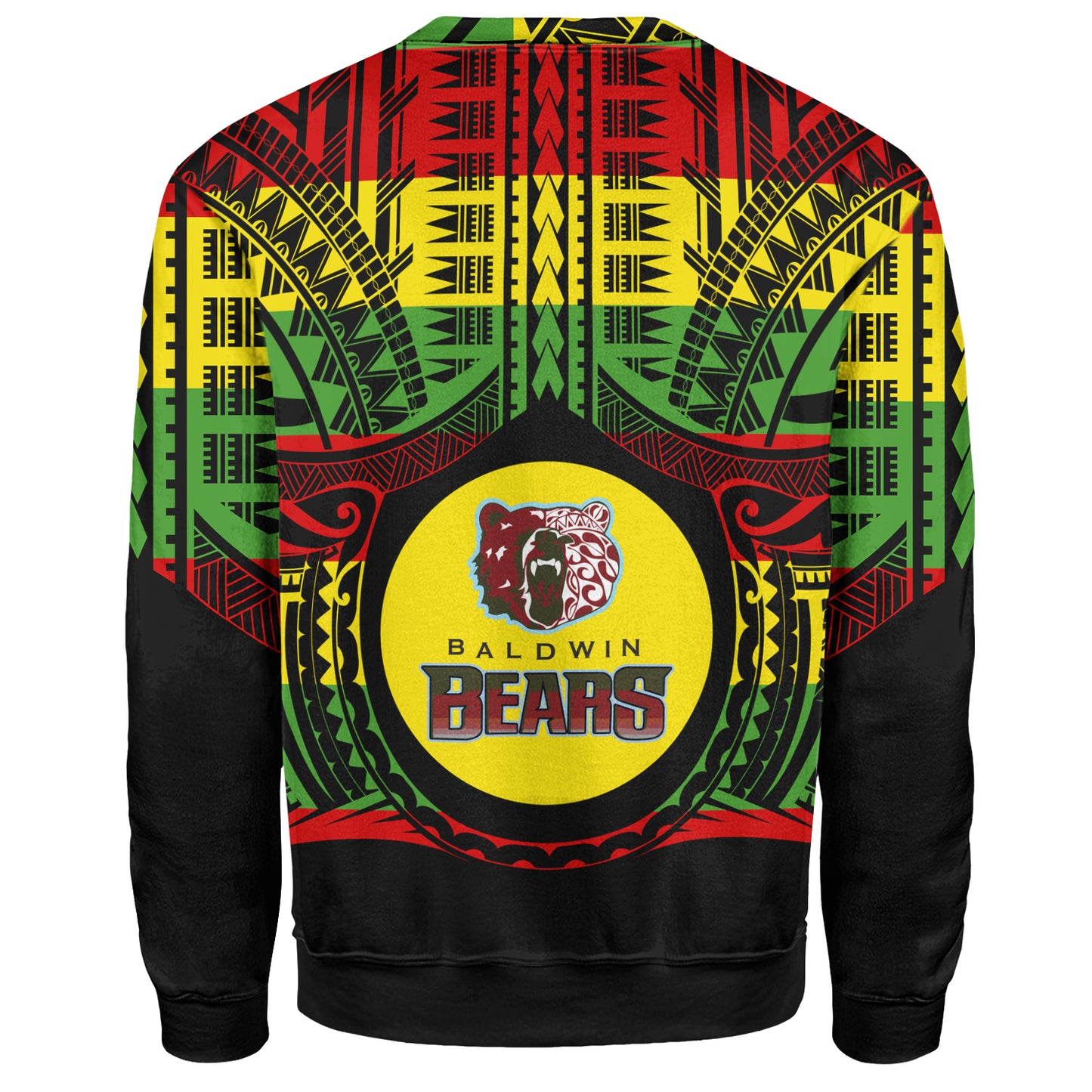 Hawaii Sweatshirt Henry Perrine Baldwin High School Reggae Color Polynesian