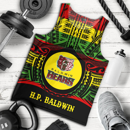 Hawaii Tank Top Henry Perrine Baldwin High School Reggae Color Polynesian