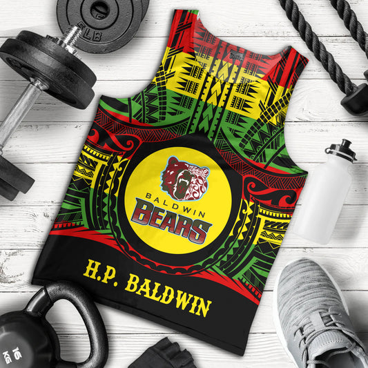 Hawaii Tank Top Henry Perrine Baldwin High School Reggae Color Polynesian