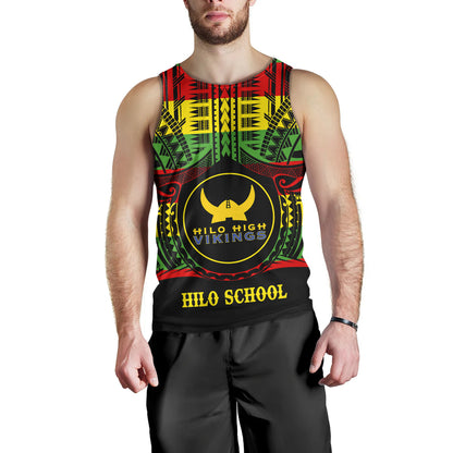 Hawaii Tank Top Hilo High School Reggae Color Polynesian