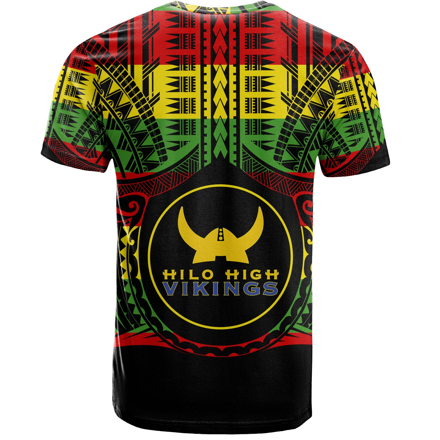 Hawaii T-Shirt Hilo High School Reggae Color Polynesian