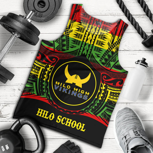 Hawaii Tank Top Hilo High School Reggae Color Polynesian