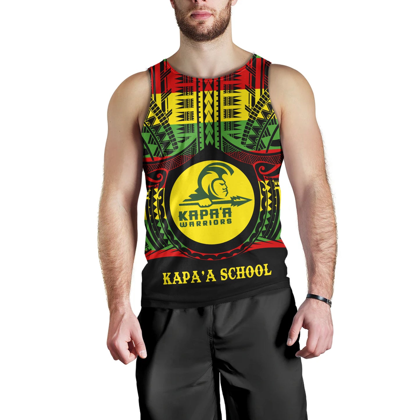 Hawaii Tank Top Kapaa High School Reggae Color Polynesian