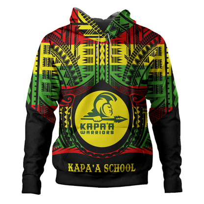 Hawaii Hoodie Kapaa High School Reggae Color Polynesian