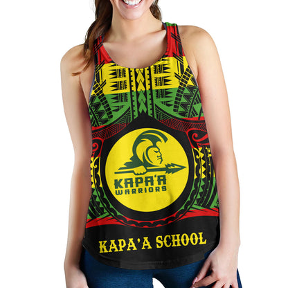 Hawaii Women Tank Kapaa High School Reggae Color Polynesian
