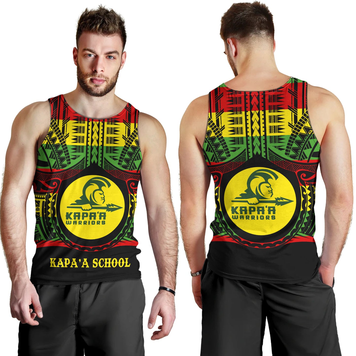 Hawaii Tank Top Kapaa High School Reggae Color Polynesian