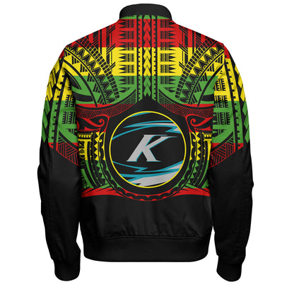 Hawaii Bomber Jacket Kapolei High School Reggae Color Polynesian