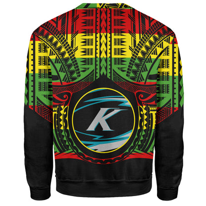 Hawaii Sweatshirt Kapolei High School Reggae Color Polynesian