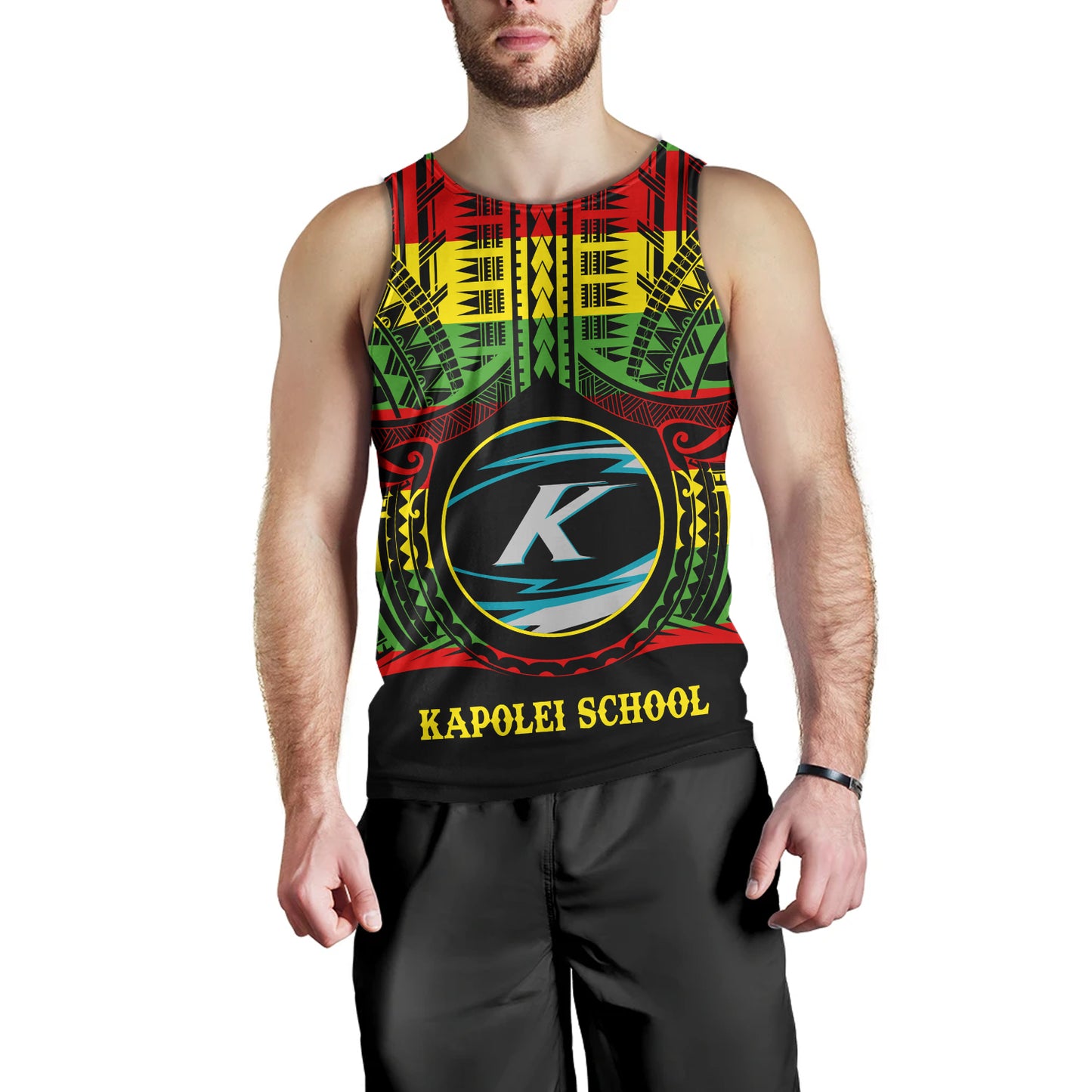 Hawaii Tank Top Kapolei High School Reggae Color Polynesian