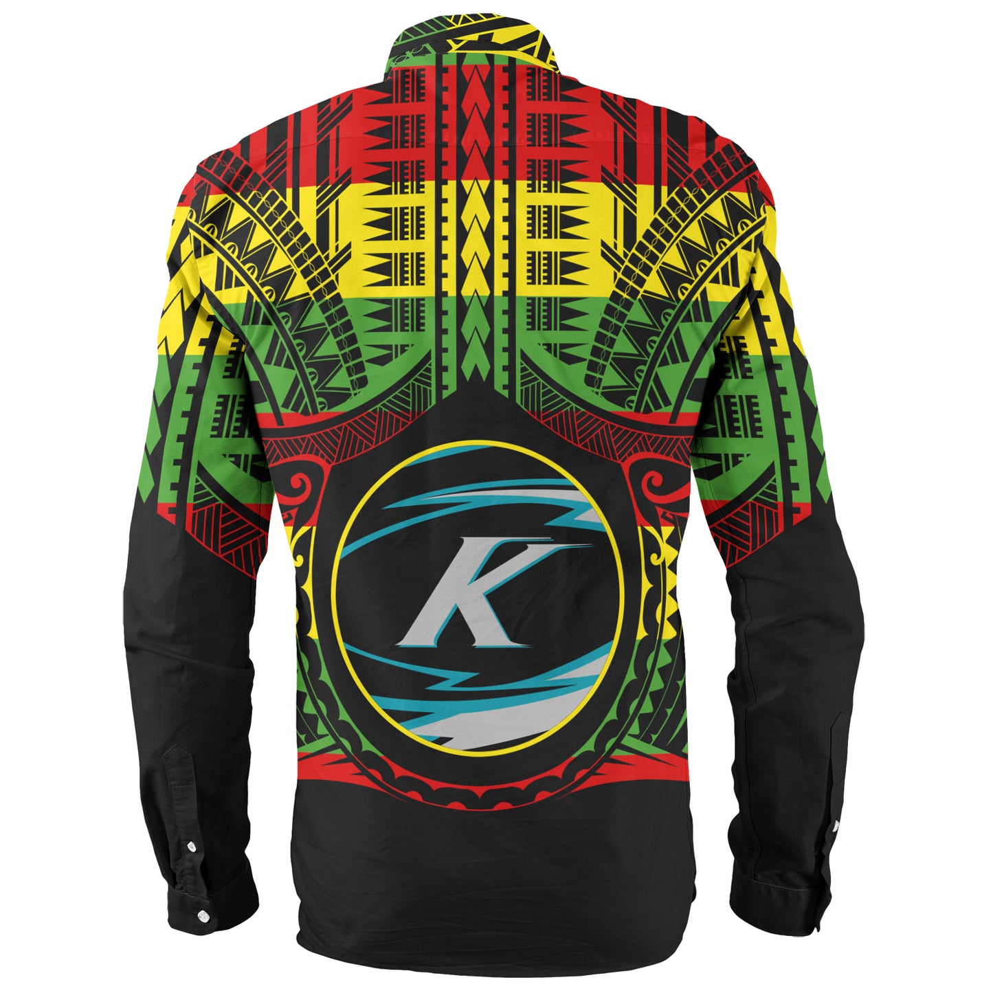 Hawaii Long Sleeve Shirt Kapolei High School Reggae Color Polynesian