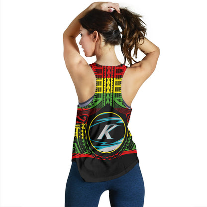 Hawaii Women Tank Kapolei High School Reggae Color Polynesian