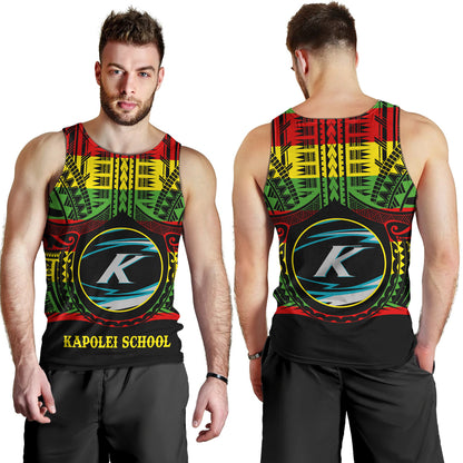 Hawaii Tank Top Kapolei High School Reggae Color Polynesian