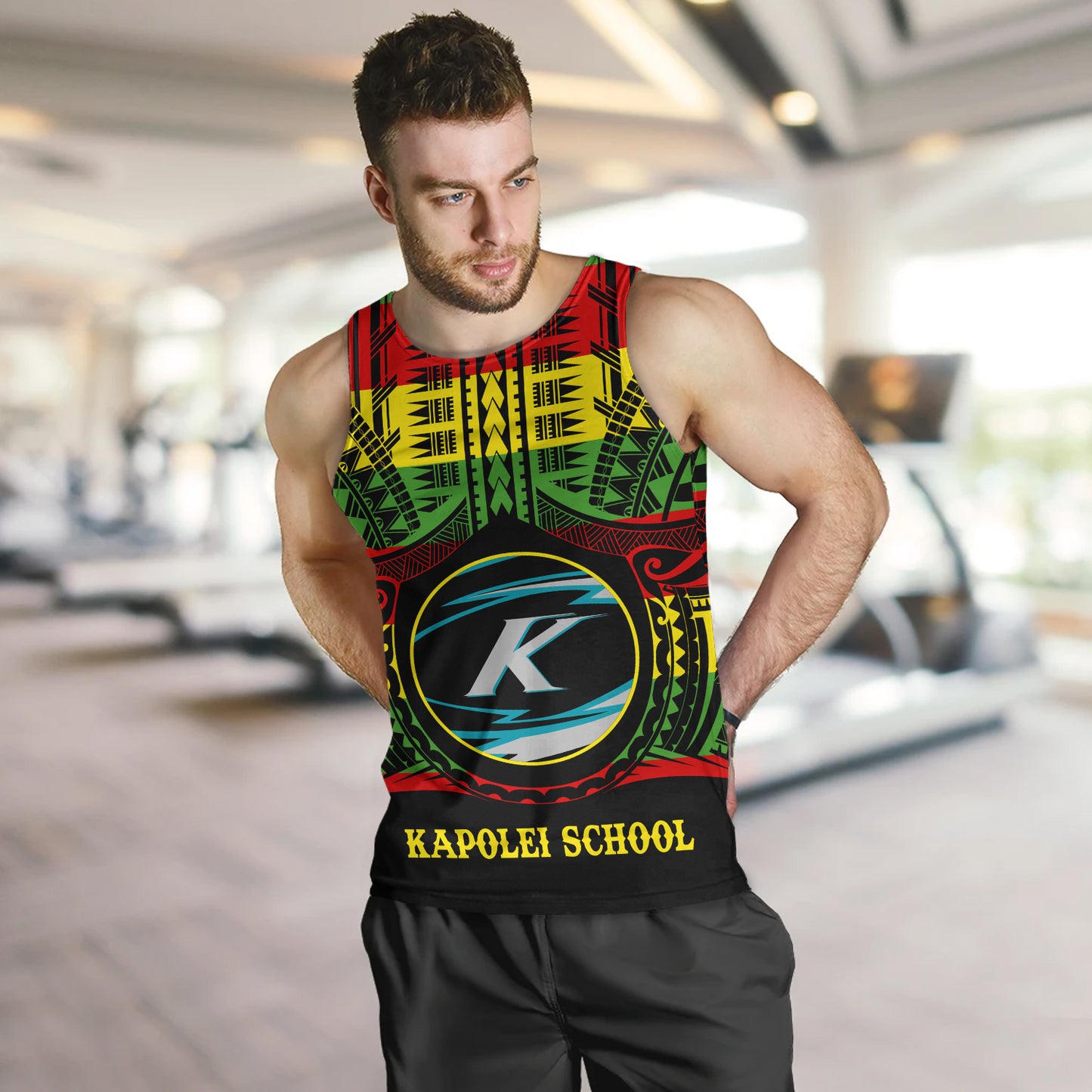 Hawaii Tank Top Kapolei High School Reggae Color Polynesian