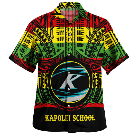 Hawaii Hawaiian Shirt Kapolei High School Reggae Color Polynesian