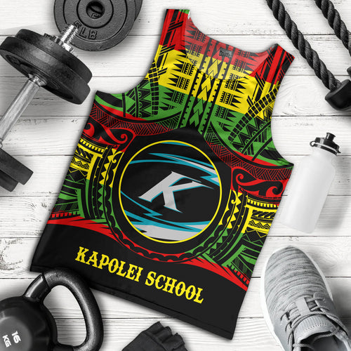 Hawaii Tank Top Kapolei High School Reggae Color Polynesian