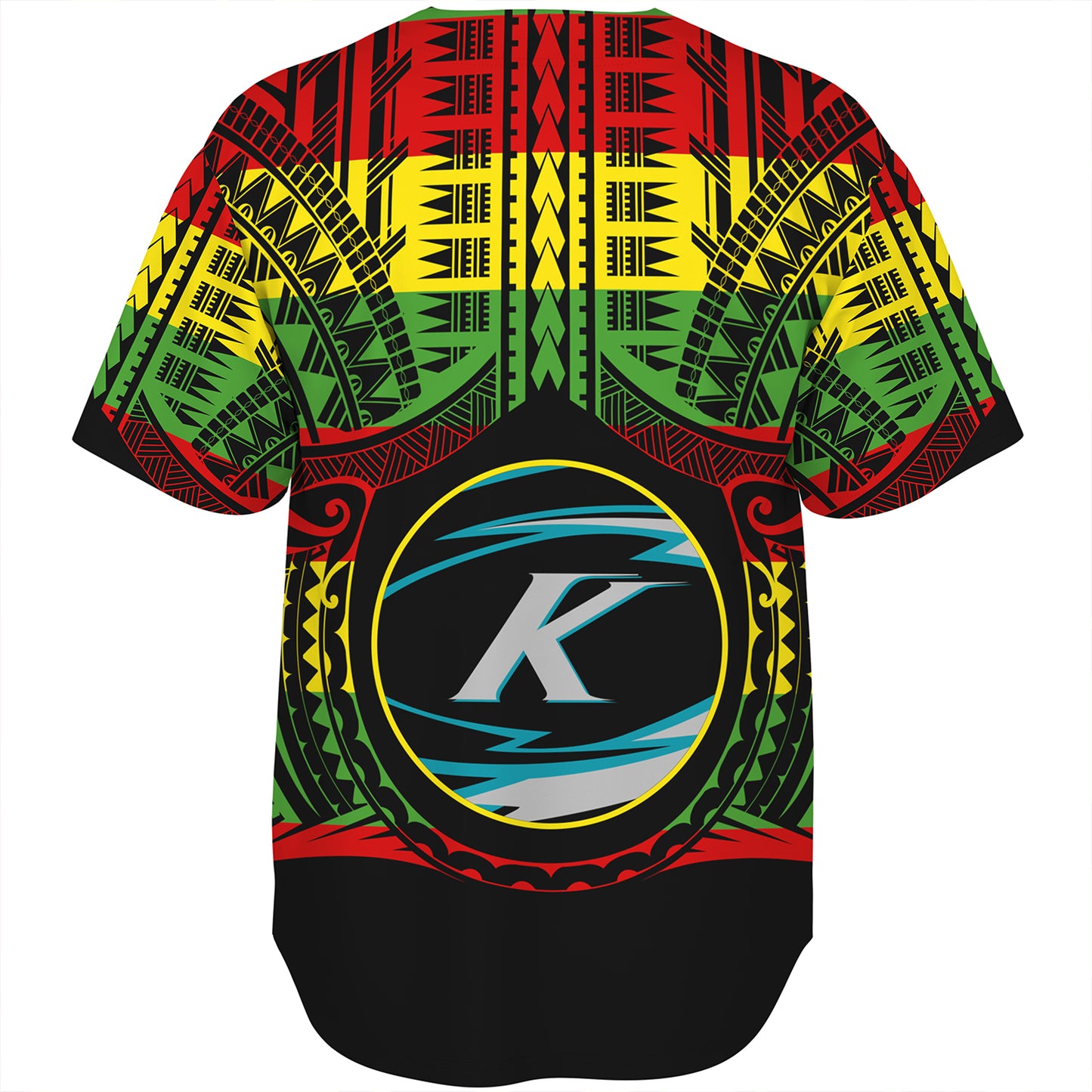 Hawaii Baseball Shirt Kapolei High School Reggae Color Polynesian