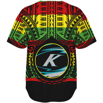 Hawaii Baseball Shirt Kapolei High School Reggae Color Polynesian