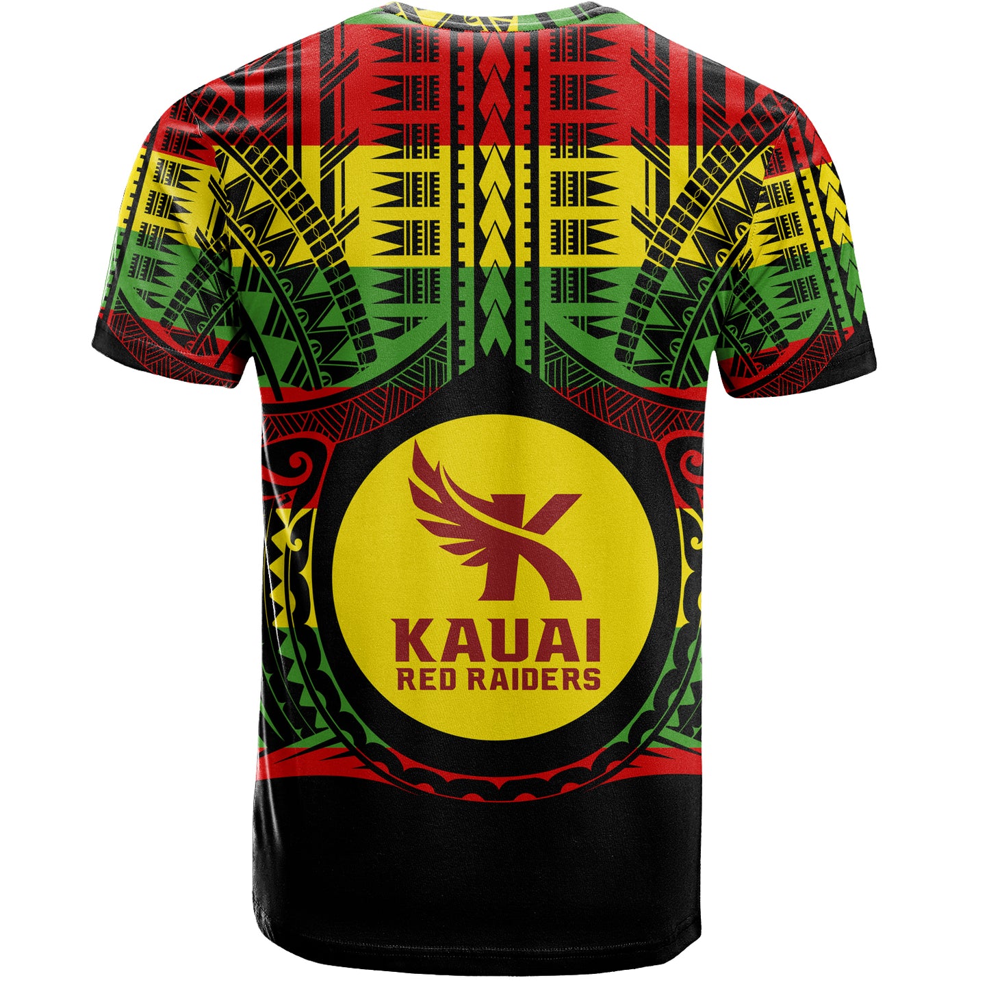 Hawaii T-Shirt Kauai High School Reggae Color Polynesian