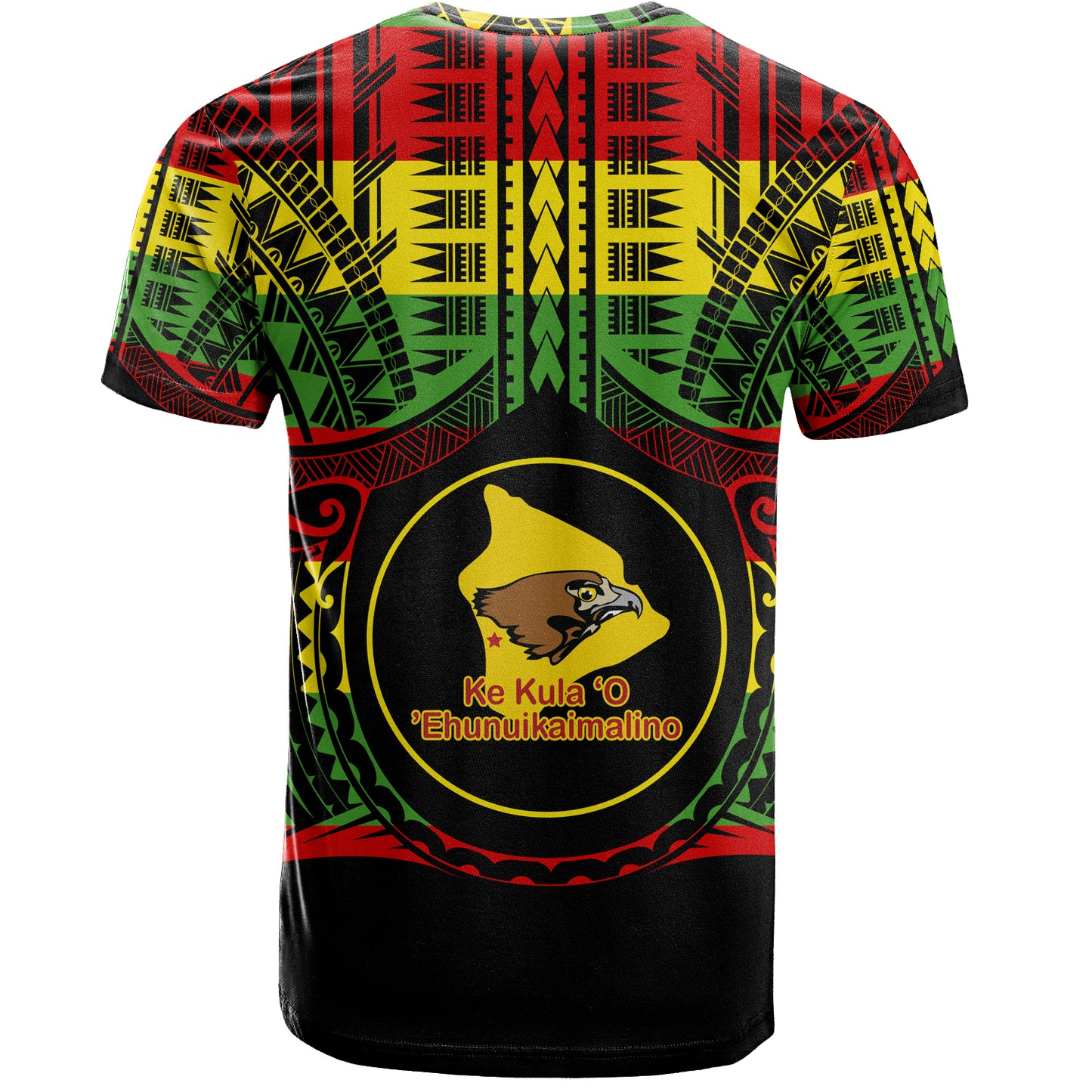 Hawaii T-Shirt Ke Kula o Ehunuikaimalino Reggae Color Polynesian