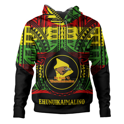 Hawaii Hoodie Ke Kula o Ehunuikaimalino Reggae Color Polynesian