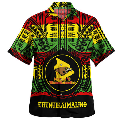 Hawaii Hawaiian Shirt Ke Kula o Ehunuikaimalino Reggae Color Polynesian