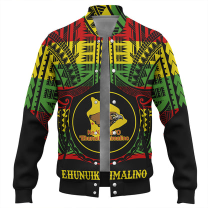 Hawaii Baseball Jacket Ke Kula o Ehunuikaimalino Reggae Color Polynesian