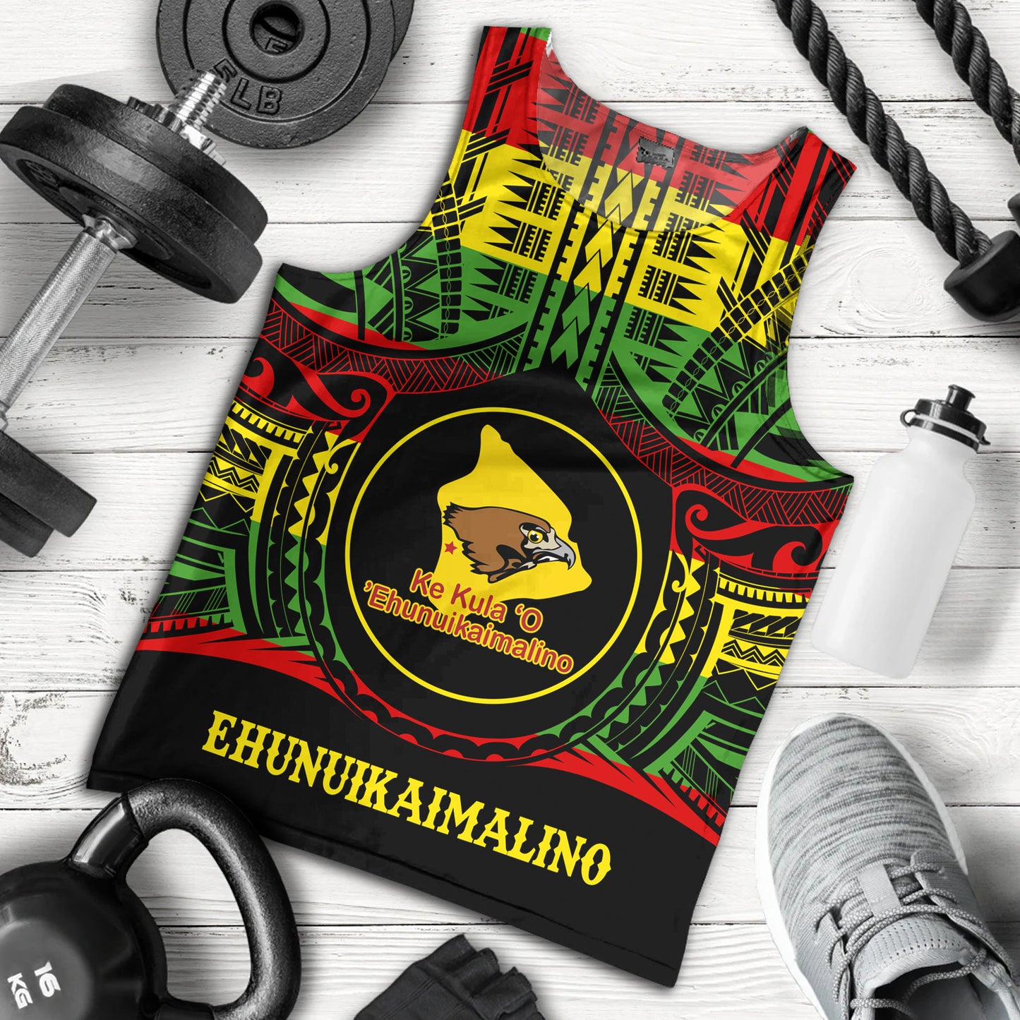 Hawaii Tank Top Ke Kula o Ehunuikaimalino Reggae Color Polynesian