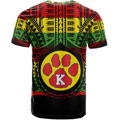 Hawaii T-Shirt KeaÊ»au High School Reggae Color Polynesian