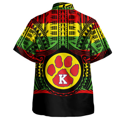 Hawaii Hawaiian Shirt Keaau High School Reggae Color Polynesian