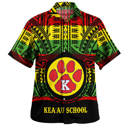 Hawaii Hawaiian Shirt Keaau High School Reggae Color Polynesian