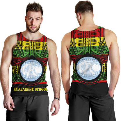 Hawaii Tank Top Kealakehe High School Reggae Color Polynesian