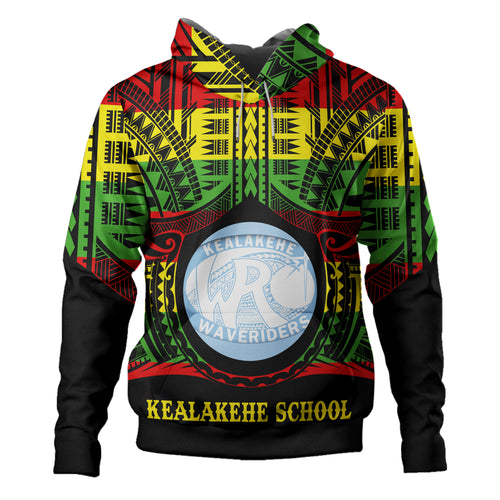 Hawaii Hoodie Kealakehe High School Reggae Color Polynesian