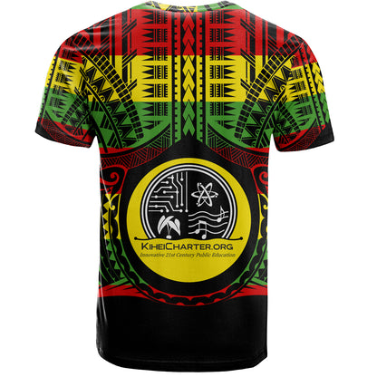 Hawaii T-Shirt Kihei Charter School Reggae Color Polynesian
