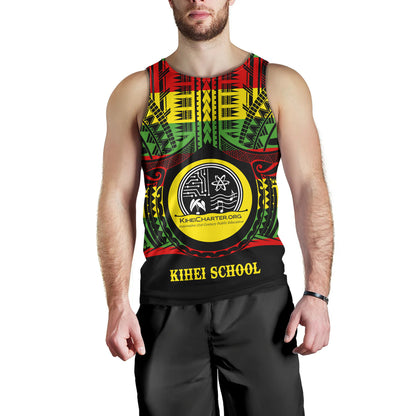 Hawaii Tank Top Kihei Charter School Reggae Color Polynesian