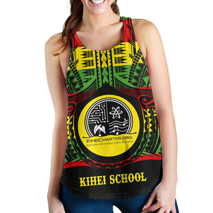 Hawaii Women Tank Kihei Charter School Reggae Color Polynesian