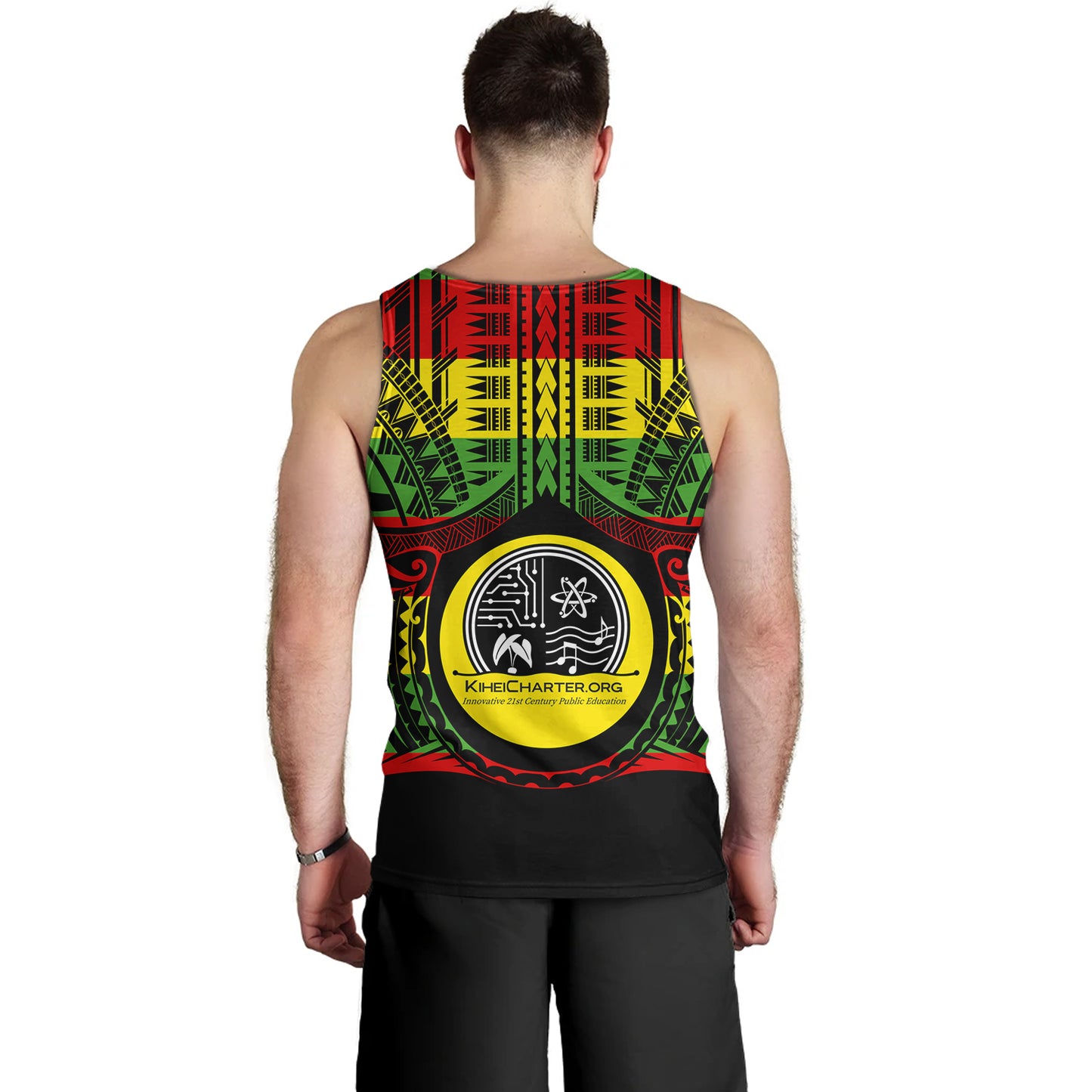 Hawaii Tank Top Kihei Charter School Reggae Color Polynesian