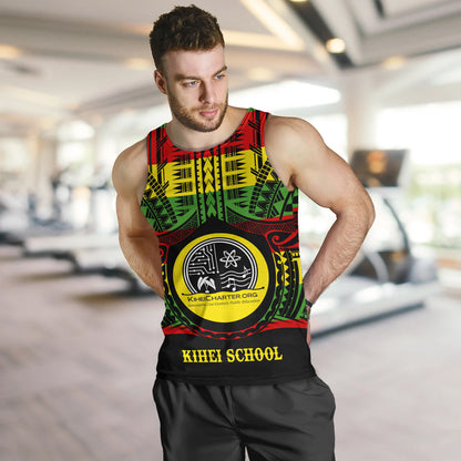 Hawaii Tank Top Kihei Charter School Reggae Color Polynesian