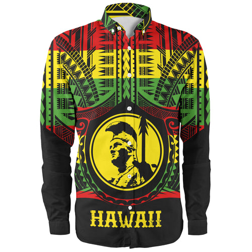 Hawaii Long Sleeve Shirt King Kamekameha Hawaii