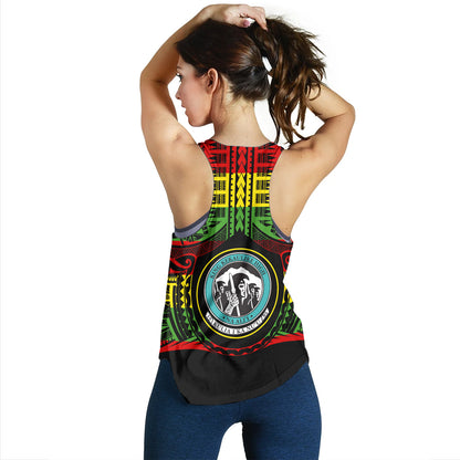 Hawaii Women Tank King Kekaulike High School Reggae Color Polynesian